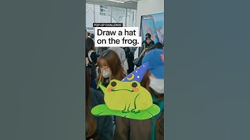 Draw a hat on the frog in #Procreate!