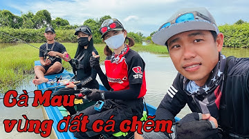 Câu cá chẽm thiên nhiên cà mau cùng LK Hoà