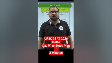 UPSC CSAT 2026 Maths Study Plan | UPSC CSAT Quant Preparation | How to Prepare UPSC Prelims Paper 2