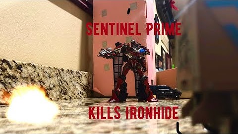 Transformers Dark Of The Moon: Sentinel Prime Kills Ironhide Stop Motion