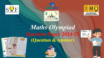 IMO Class 3 Question Paper 2024-2025 | Class 3 Math Olympiad | IMO Question Paper 2024-2025 Part -1