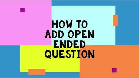 Nearpod: how to add open ended question