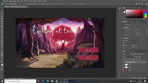 Photoshop - Creating menu assets for games development (Unreal Engine)