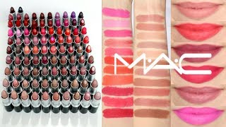 Mac Lipstick Collection 19 Lip Swatches Beauty With Emily Fox Youtube