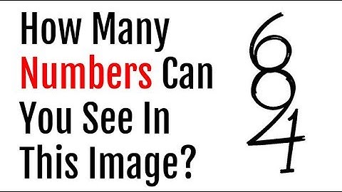 How Many Numbers Can You See In The Image?