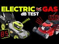 ELECTRIC vs GAS Lawn Mowers &amp; Yard Tools Loudness Comparison