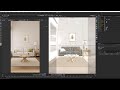Обзорное видео: Интерьерная сцена  (Cinema 4D &amp; Redshift)