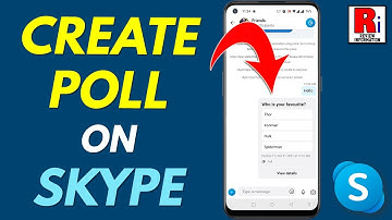 How to Create Poll on Skype
