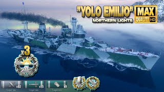 Destroyer 'YOLO Emilio' on map Northern Lights - World of Warships by WORLD OF WARSHIPS BEST REPLAYS 4,532 views 3 months ago 16 minutes