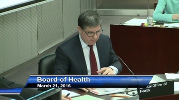Dr McKeown Board of Health Presentation Supervised Injection  Mar 21 2016