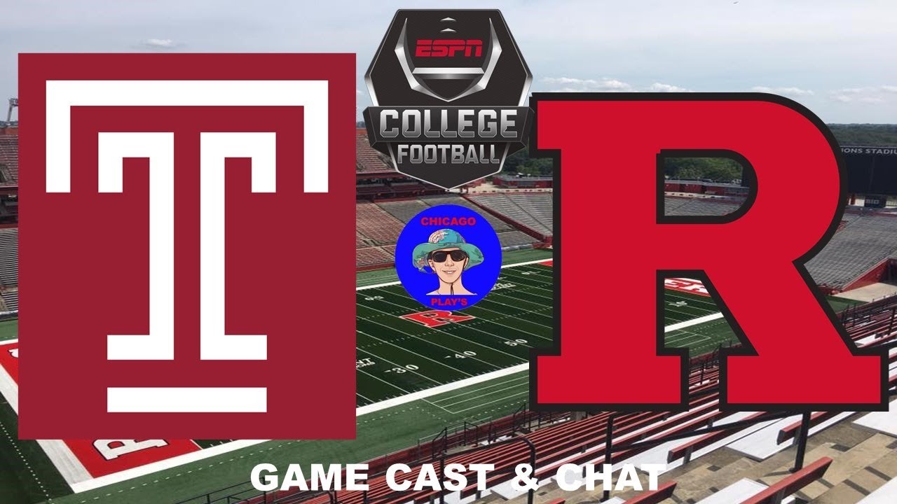 TEMPLE vs RUTGERS COLLEGE FOOTBALL LIVE GAME CAST & CHAT YouTube