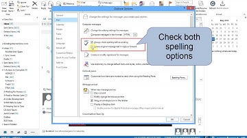 How to Turn On Spell Check to Check Spelling Before Sending (Outlook 2013) - by TTM