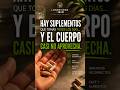PORQUE el cuerpo casi no aprovecha los suplementos? #longevidad #hacks