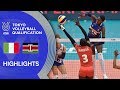 ITALY vs. KENYA - Highlights Women | Volleyball Olympic Qualification 2019