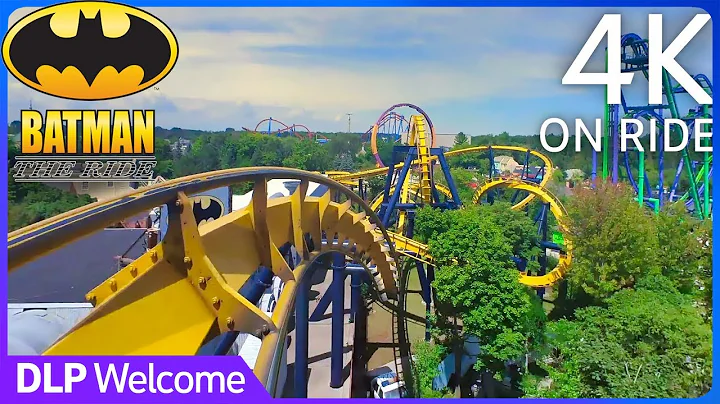 [4K-On Ride] BATMAN The Ride - Six Flags Great America