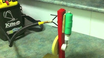 Steam Engine - double oscillating. Made out of plastic & wood