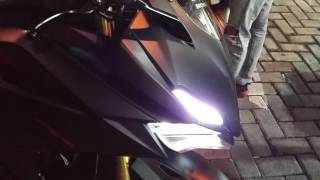 Siluet CBR 250RR di Malam Hari