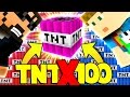 AIM for CRAINER'S BUTT! 100x TNT! *NEW* CUSTOM TNT! (Minecraft!)