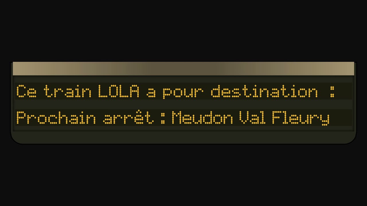 Annonce SNCF - SIVE Complet Z2N RER C Train LOLA Versailles - Invalides [HD - animé]