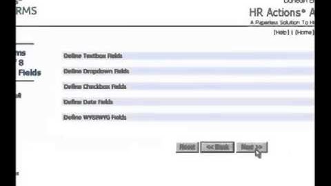 8 Step Form Builder Wizard for Sage HRMS HR Actions
