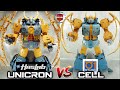 Comparison haslab transformers wfc unicron vs 01 studio cell