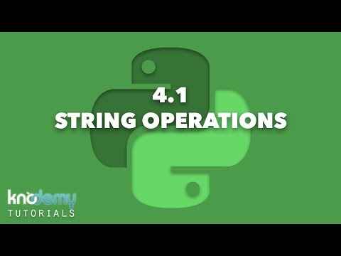 LEARNING PYTHON 4.1: String Operations