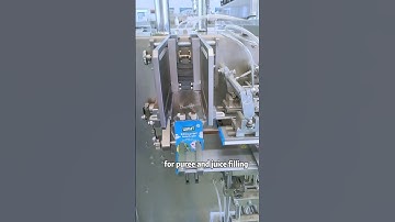 Full automatic premade spout pouch filling machine for juice filling. #juicefillingmachine