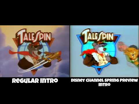 TaleSpin (1990) - Intro Comparison (Regular and Spring Preview)