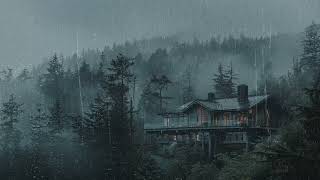 Nature's Lullaby - Rain Sounds in a Cozy Villa | Beat Insomnia With Relaxing Heavy Rain Sounds