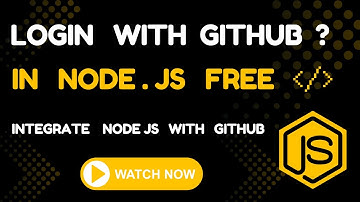 Node.js Login with GitHub | OAuth Authentication Tutorial in Node.js | GitHub OAuth Integration