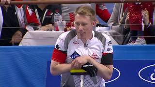 #wmcc2016 Marc Kennedy breaks a stone, Hans Wuthrich to the rescue