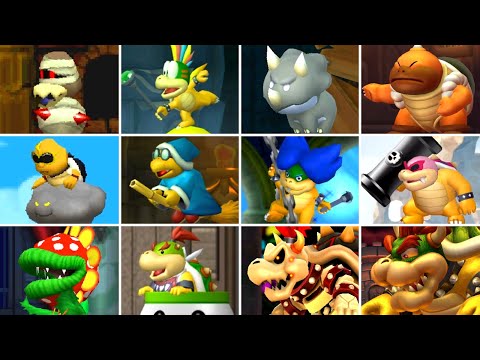 New Super Mario Bros. series - All Bosses (No Damage) [2006 - 2024]