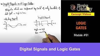 Class 12 Physics | Logic Gates | #1 Digital Signals and Logic Gates | For JEE & NET