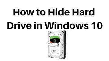 How to Hide Hard Drive in Windows 10
