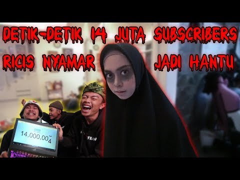 14 JUTA SUBSCRIBERS RICIS NYAMAR JADI HANTU. PADA KABUR!!