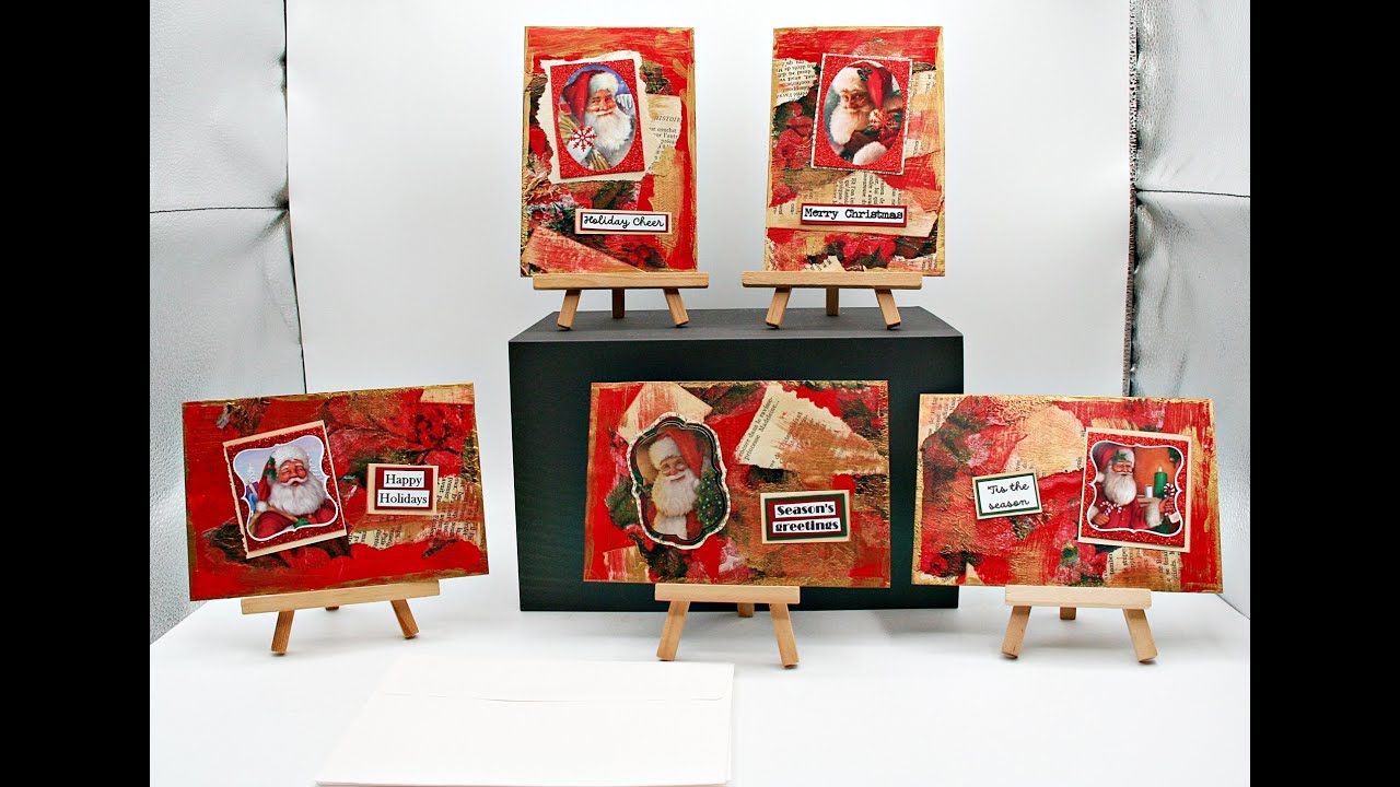Making Christmas cards using your stash video 146