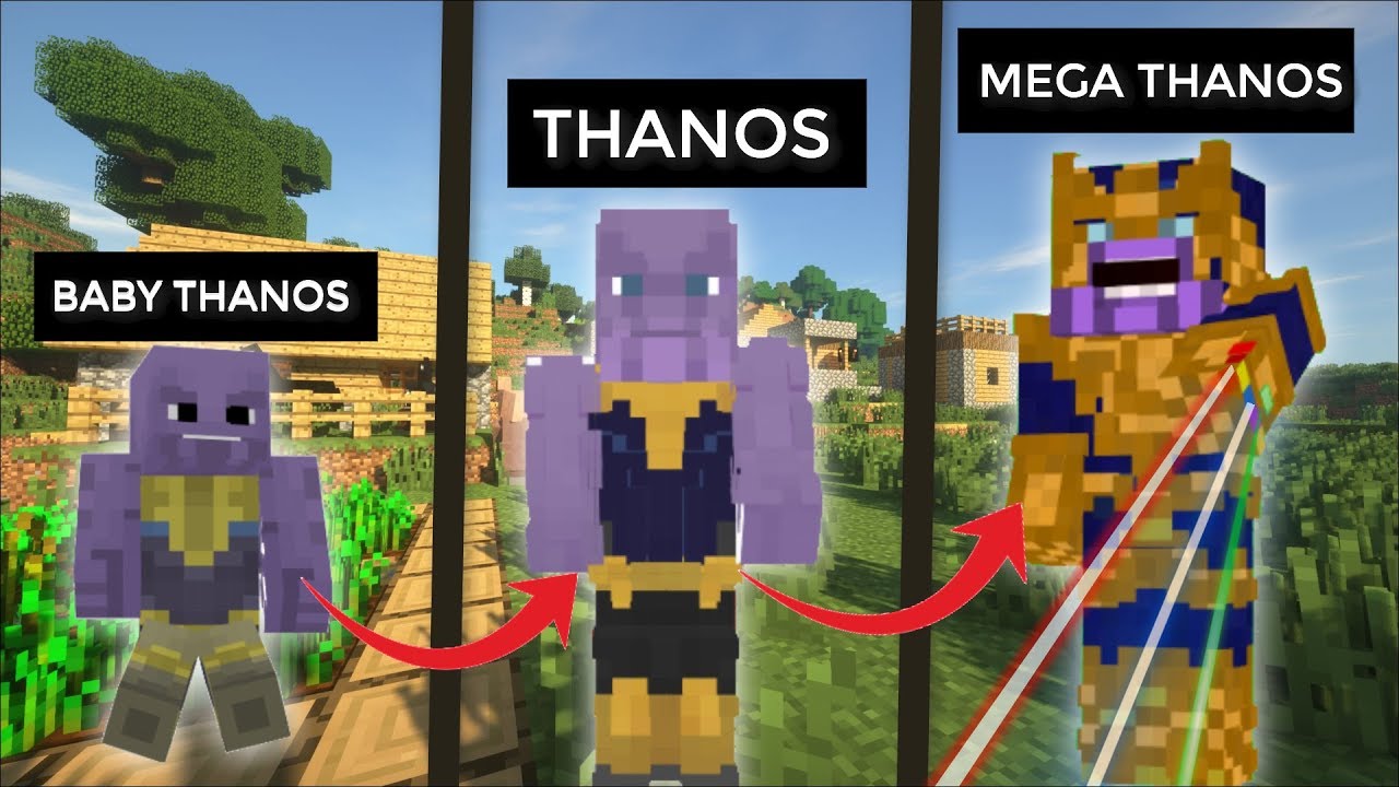 Life As Thanos In Minecraft We Are Becoming The Ultimate Thanos Youtube - video search for roblox thanos baby