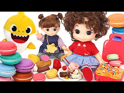 <strong>Make</strong> delicious desserts with <strong>Baby</strong> Shark and Kongsuni! ToriTori Waffle&amp;amp;Macaron Making Play
