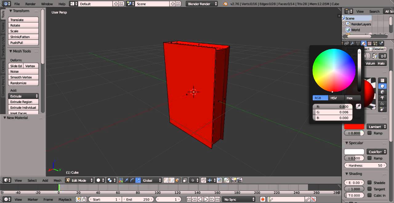 Blender - Make Lowpoly Book