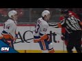 Islanders' Mathew Barzal Pounces On Brutal Tom Wilson Turnover For Wide-Open Goal