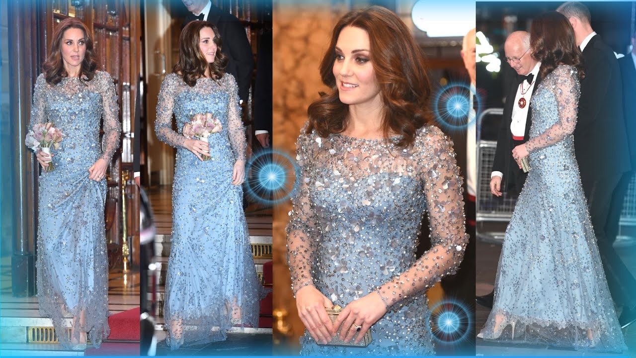 Elie Saab Embroidered Billow Gown in Dusty Pink - Kate Middleton Dresses -  Kate's Closet