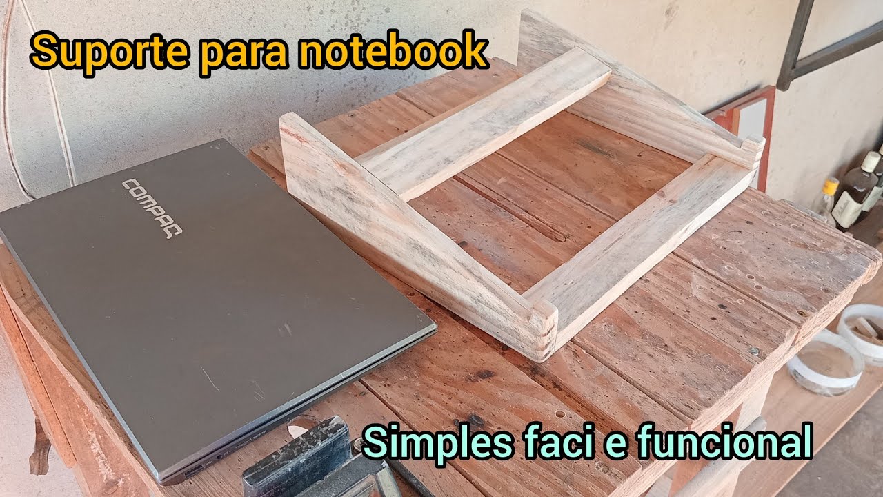 Como fazer um suporte para notebook c/madeirafaci e funcional ...
