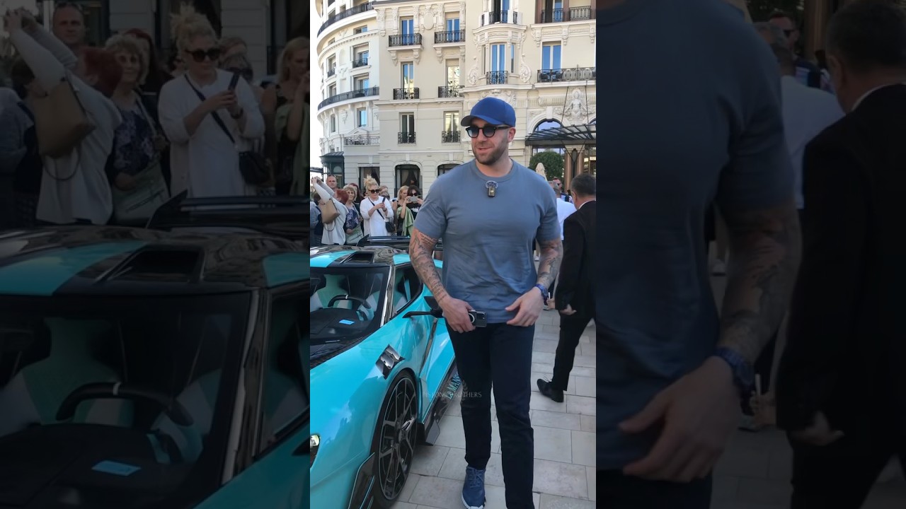 Billionaire famous GMK getting out his New LeMansory at Casino 