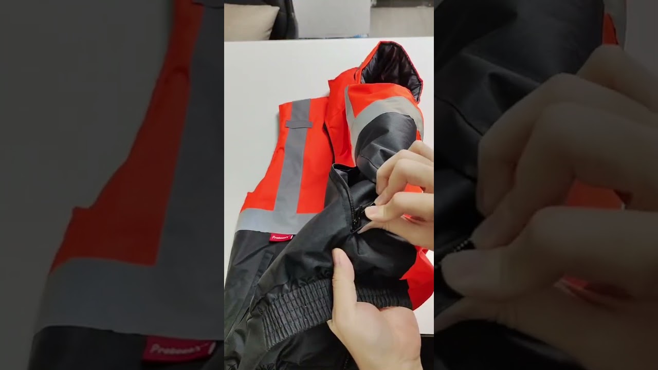 ProtectX Winter Safety Vest Insulated High Visibility Construction Vest With Pockets