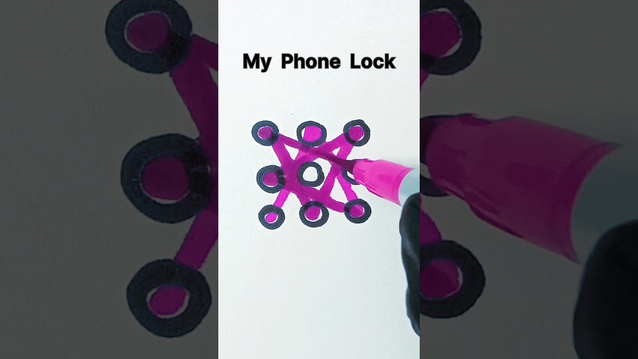 My Phone Lock Pattern 🔒✨ Satisfying Pattern Art 