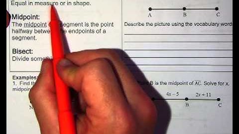 Geo 1.04 - Segment Addition Postulate
