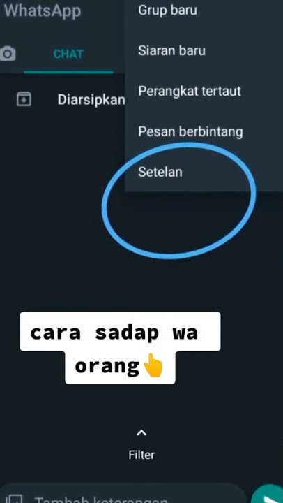 cara sadap wa