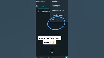 cara sadap wa
