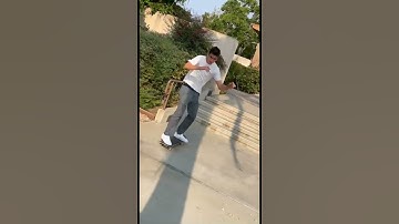 Frontside 180 down 4 stair, Pop shuvit down 3 stair #skateboarding #shuvit