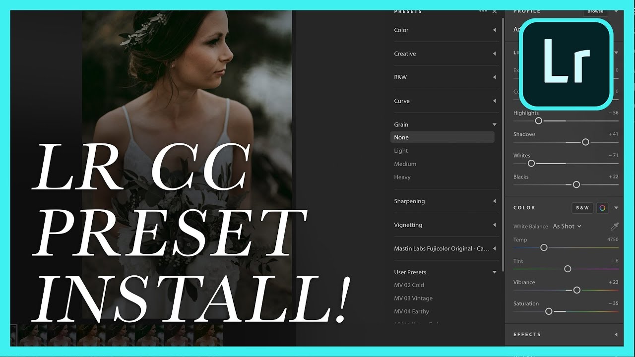 how to download lightroom presets on pc